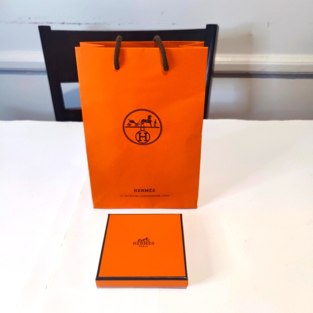 HERMES Empty Small Box and Small Shopping Bag